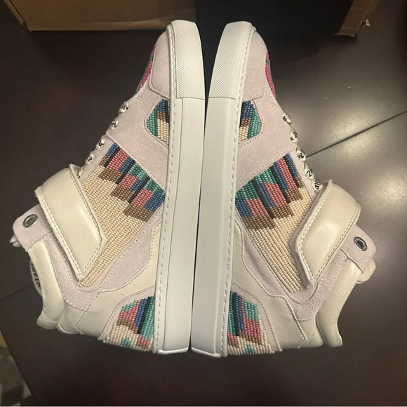 NIB Zadig & Voltaire ZV1747 MID FLASH FOLK BEADS Size 40 (US9) White Blanc - Picture 6 of 10